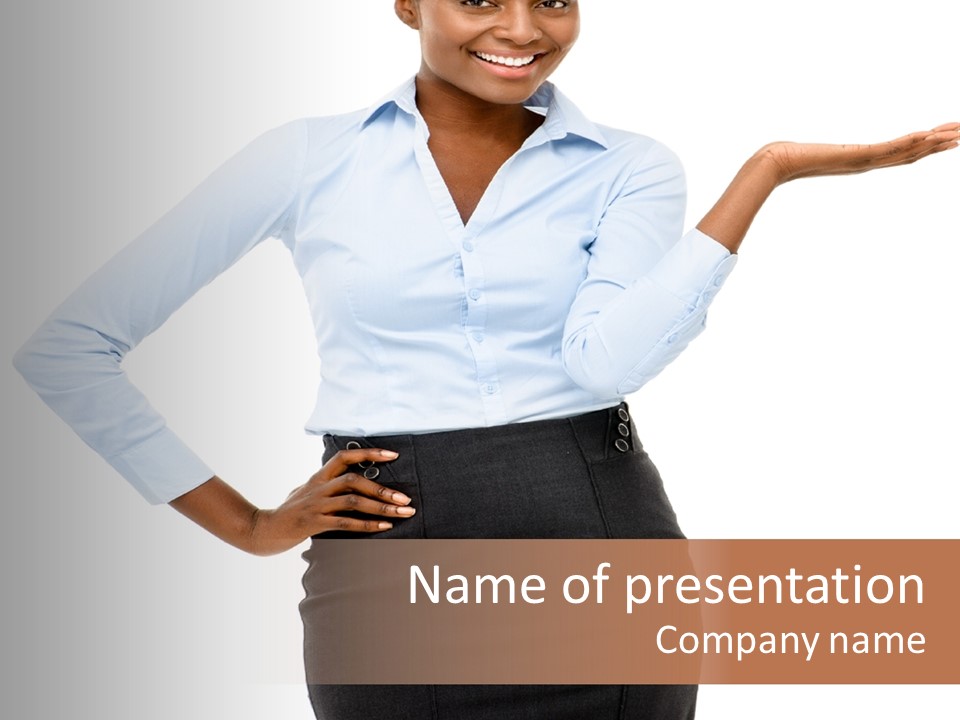 Empty Person Portrait PowerPoint Template