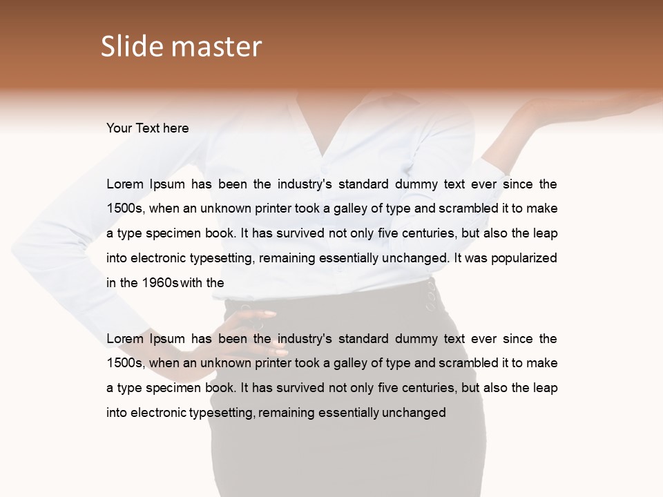 Empty Person Portrait PowerPoint Template