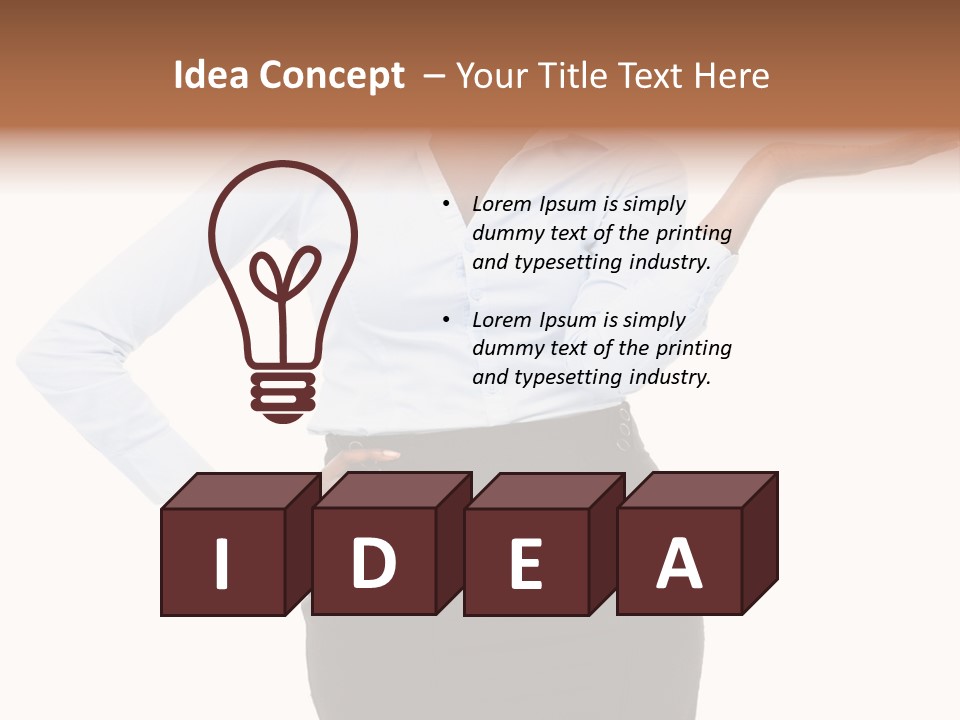 Empty Person Portrait PowerPoint Template