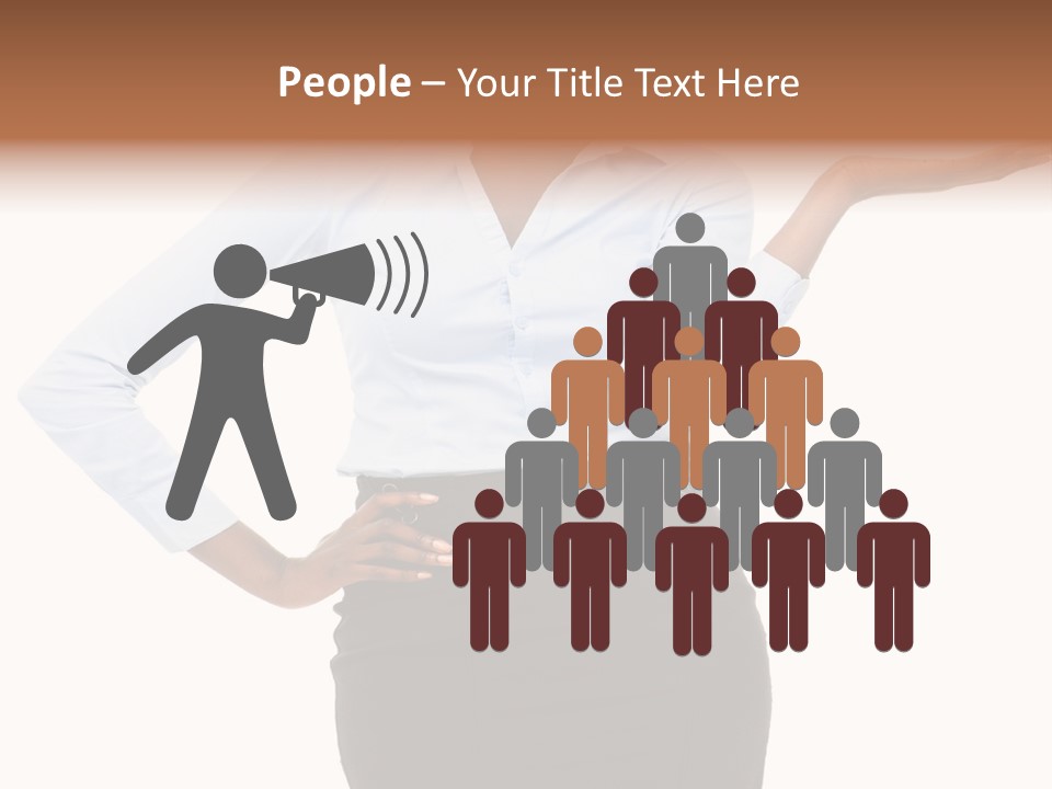 Empty Person Portrait PowerPoint Template