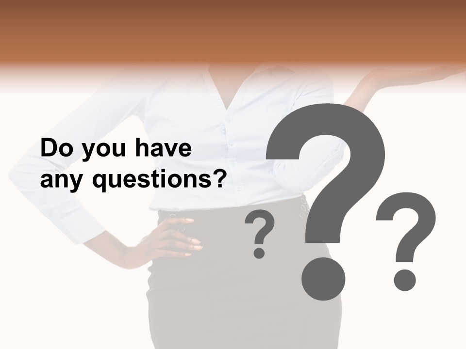 Empty Person Portrait PowerPoint Template