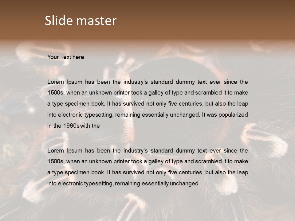 Wild Closeup Spooky PowerPoint Template