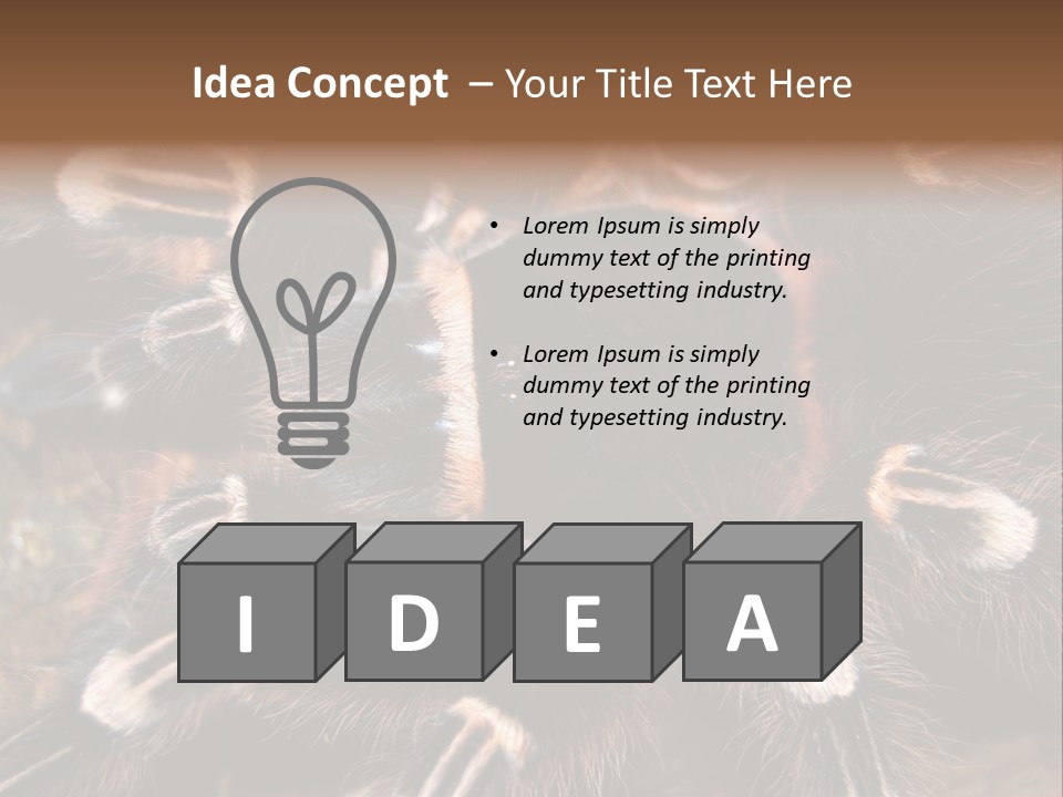 Wild Closeup Spooky PowerPoint Template