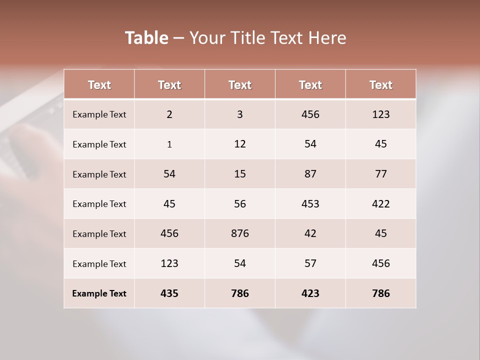 Numbers Research Data PowerPoint Template