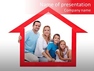 Red Symbol Loan PowerPoint Template