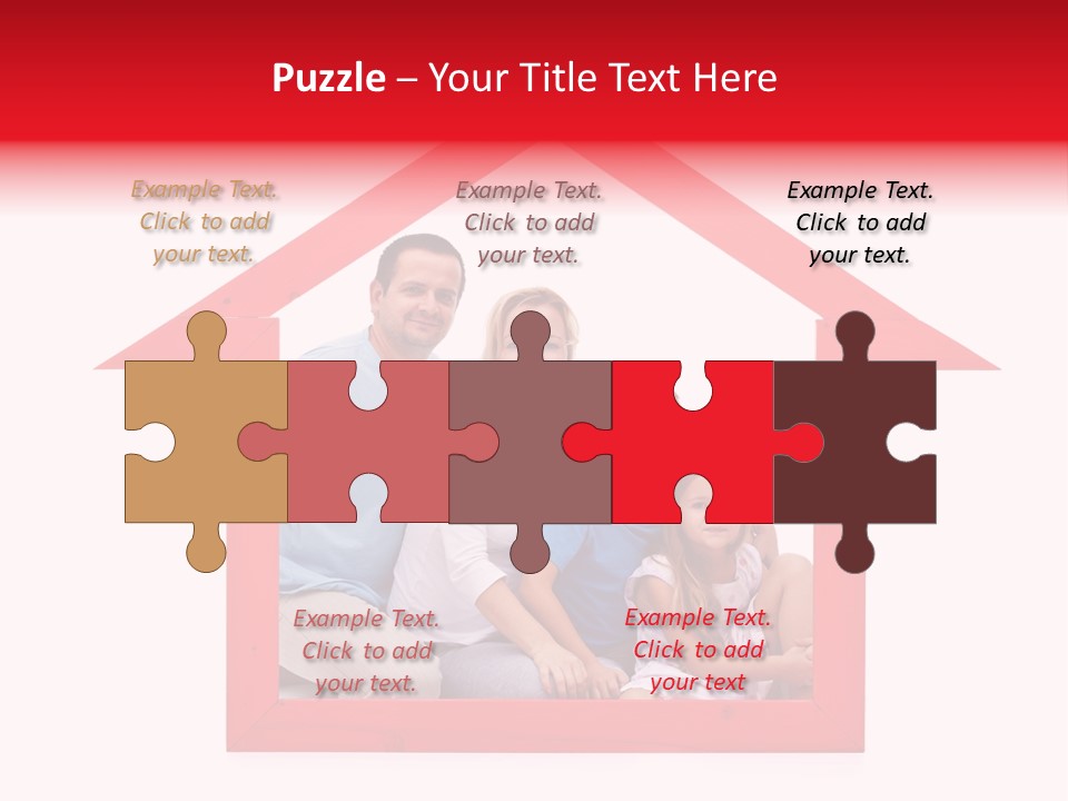 Red Symbol Loan PowerPoint Template