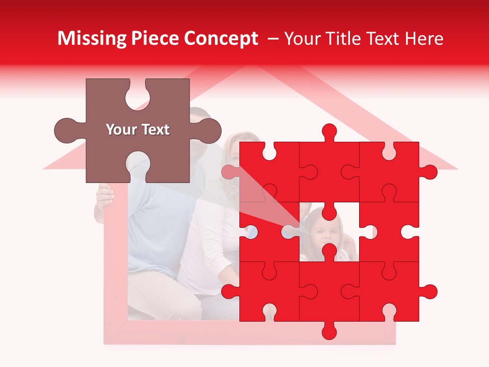 Red Symbol Loan PowerPoint Template