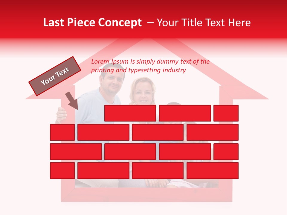 Red Symbol Loan PowerPoint Template