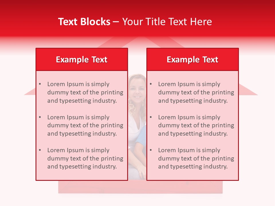 Red Symbol Loan PowerPoint Template