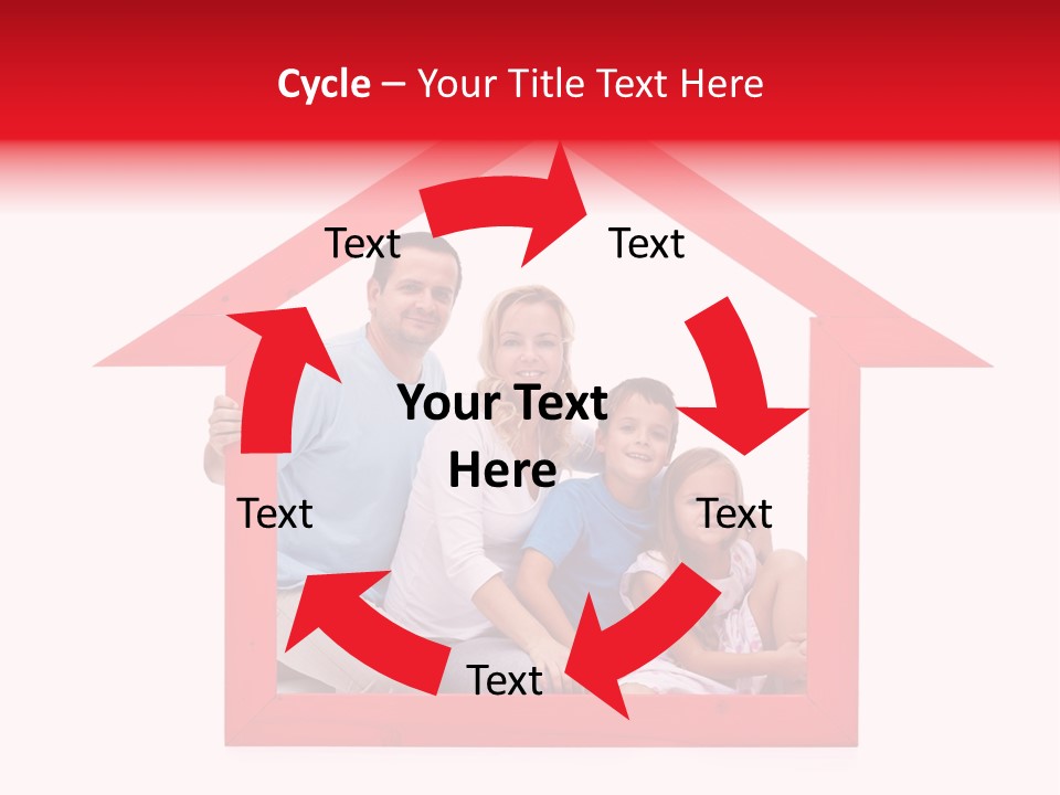 Red Symbol Loan PowerPoint Template