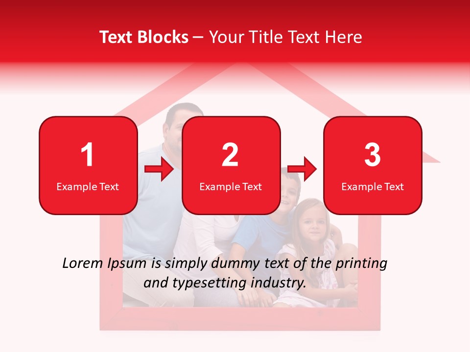 Red Symbol Loan PowerPoint Template