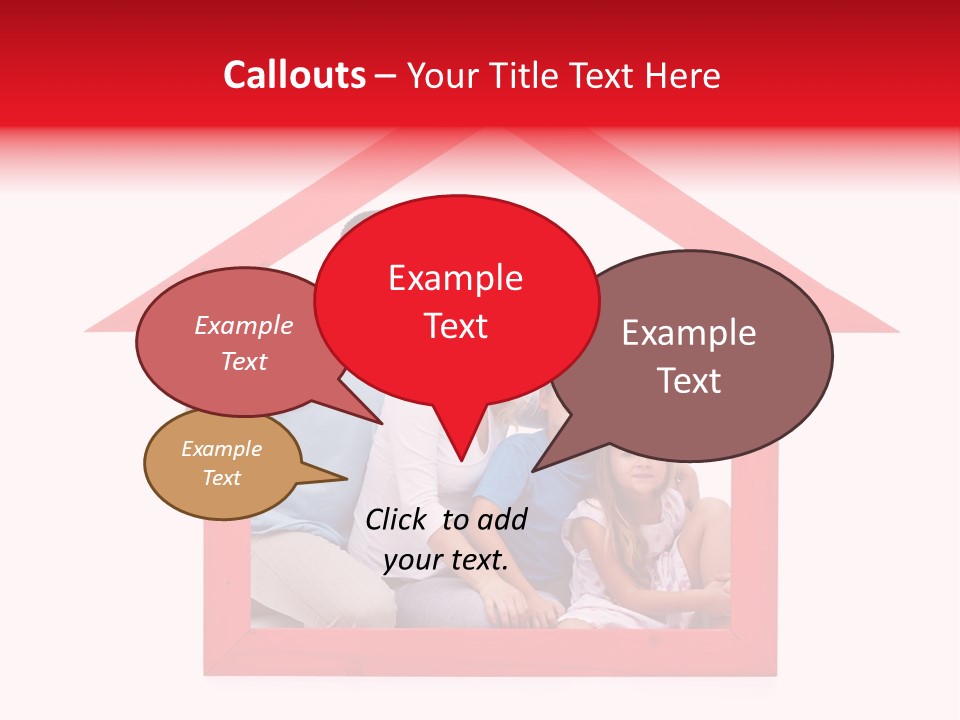 Red Symbol Loan PowerPoint Template