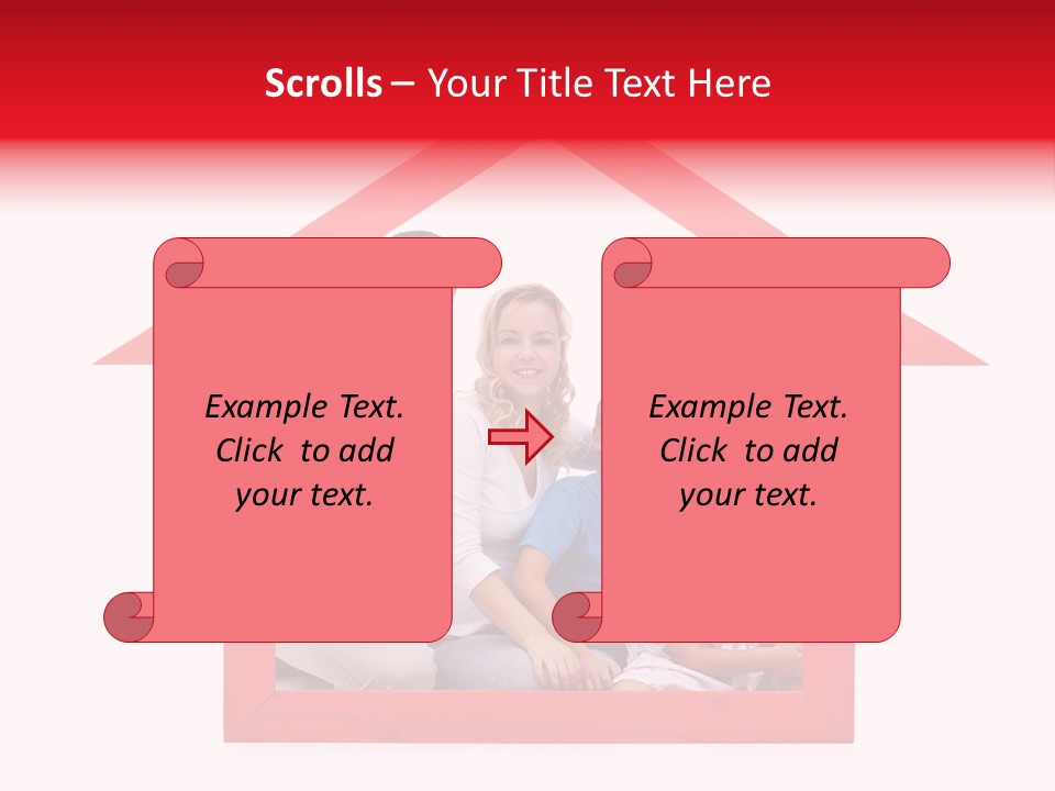 Red Symbol Loan PowerPoint Template