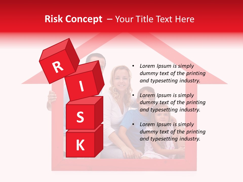 Red Symbol Loan PowerPoint Template