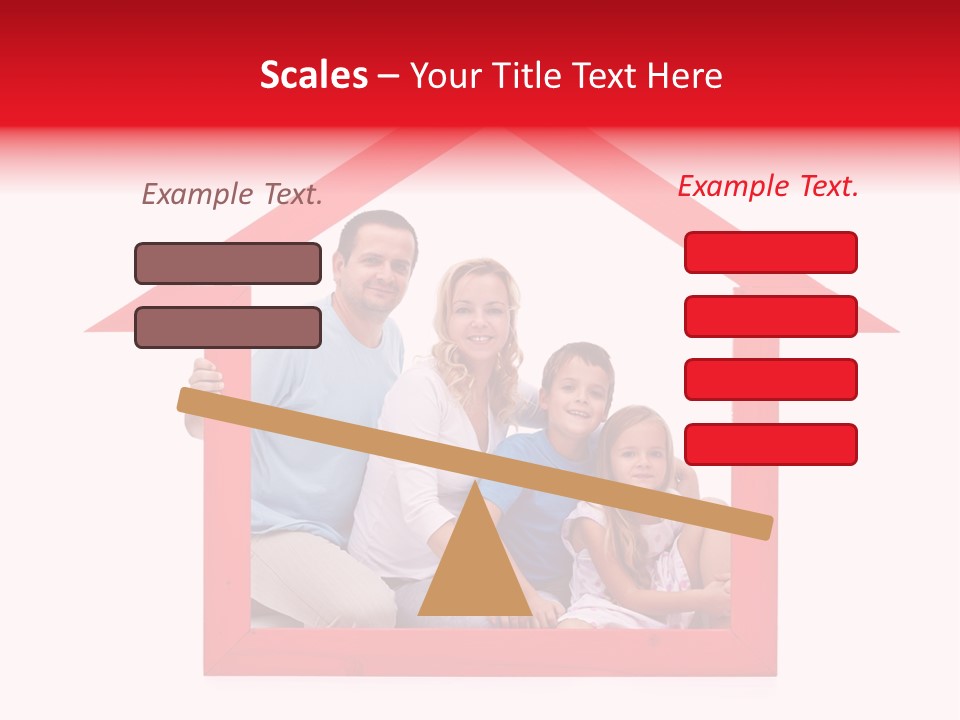 Red Symbol Loan PowerPoint Template