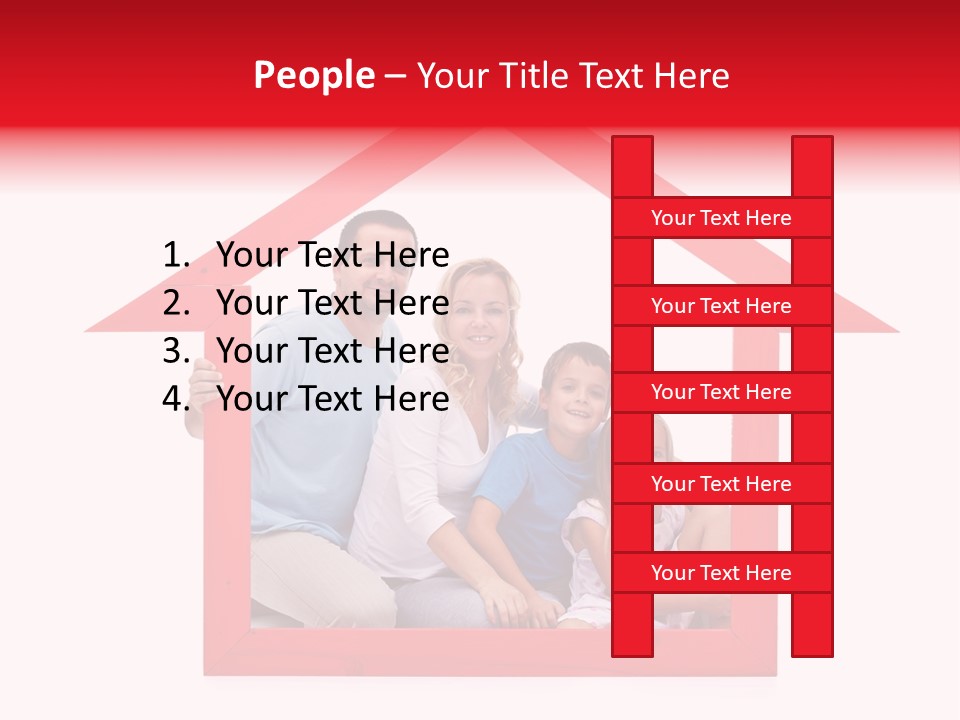 Red Symbol Loan PowerPoint Template