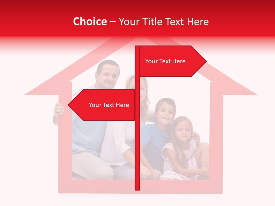 Red Symbol Loan PowerPoint Template