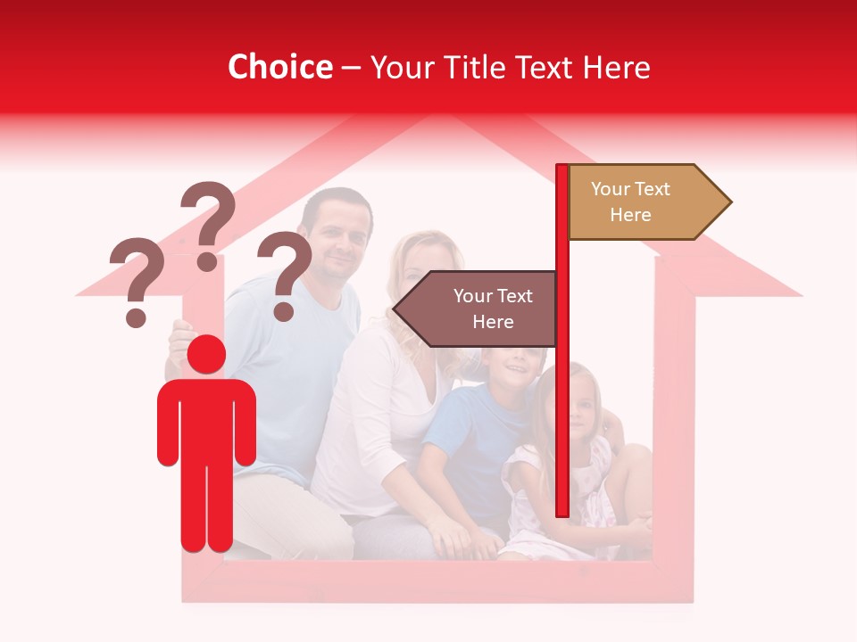 Red Symbol Loan PowerPoint Template