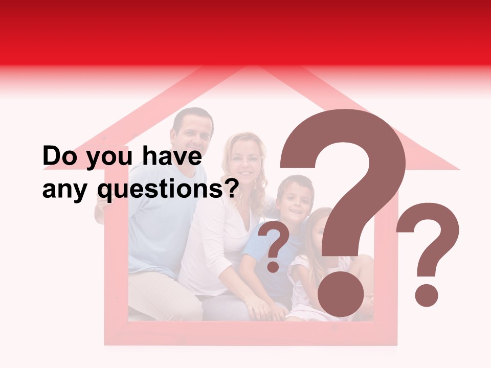 Red Symbol Loan PowerPoint Template