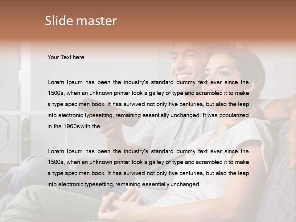 Boyfriend Togetherness Male PowerPoint Template