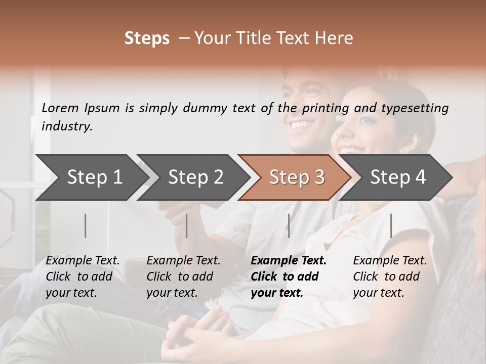 Boyfriend Togetherness Male PowerPoint Template