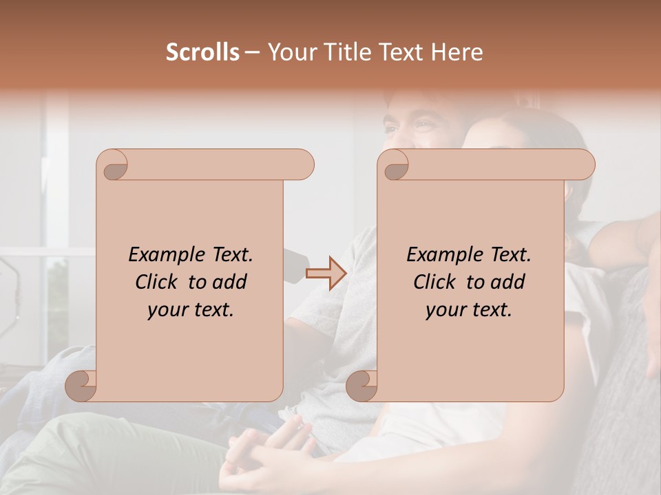 Boyfriend Togetherness Male PowerPoint Template