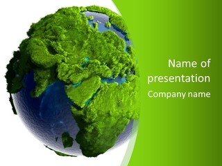 Map Nature Bush PowerPoint Template