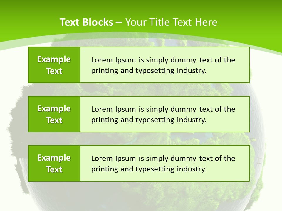Map Nature Bush PowerPoint Template