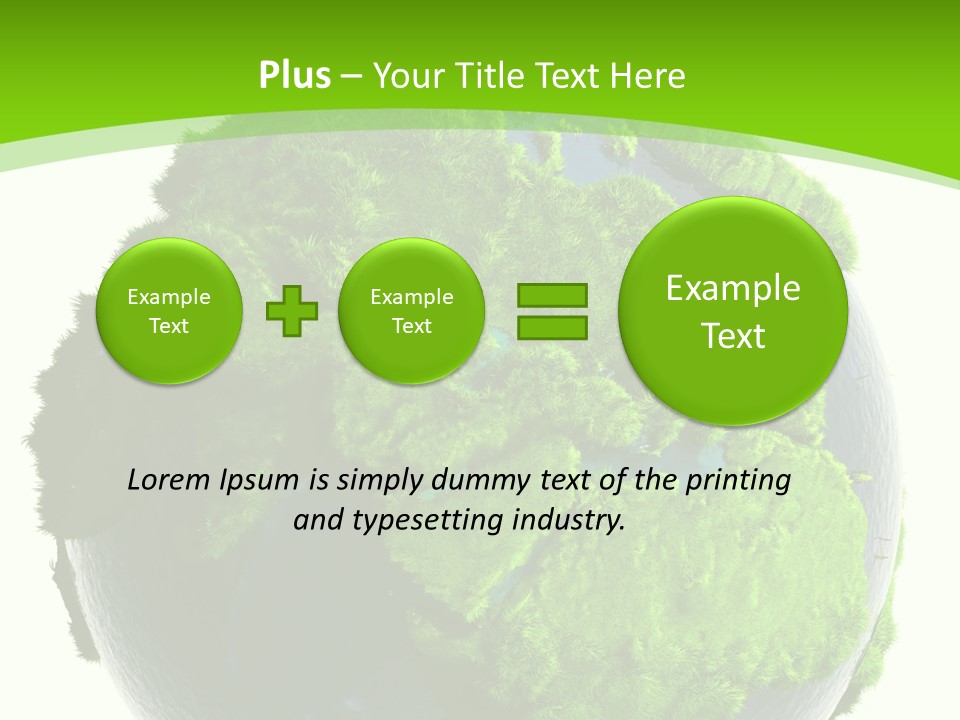Map Nature Bush PowerPoint Template
