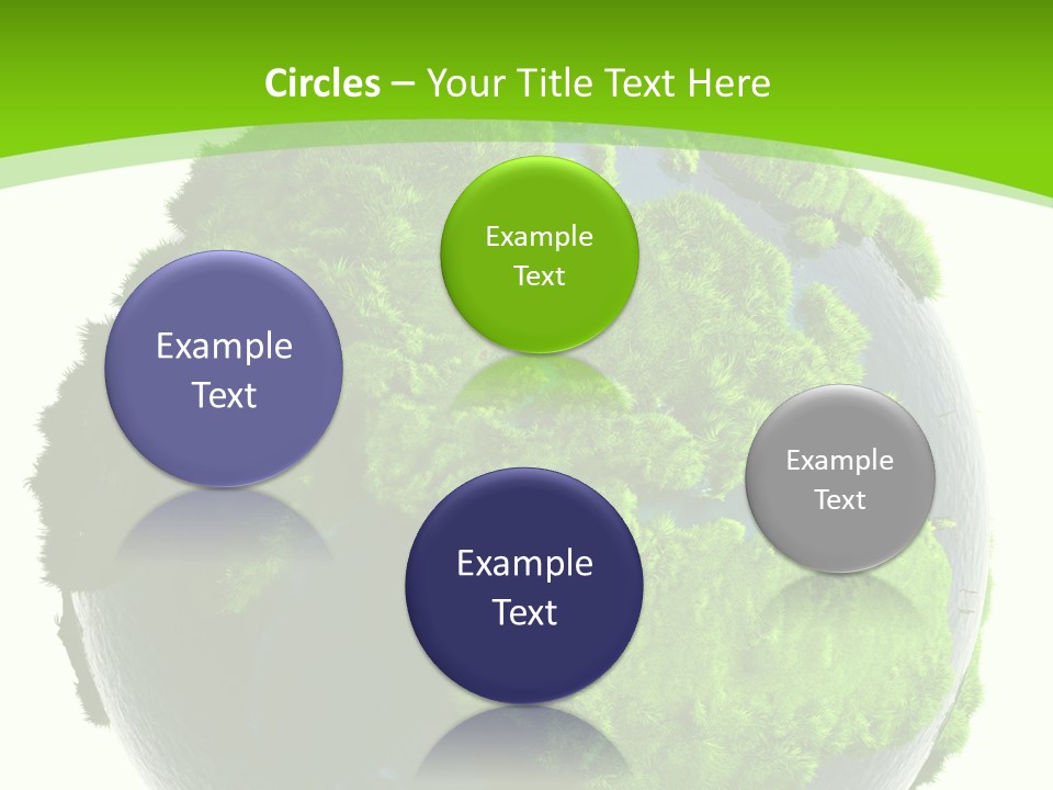 Map Nature Bush PowerPoint Template