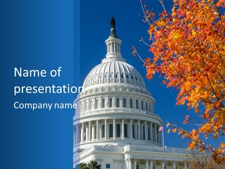 Sky Legislative Power PowerPoint Template