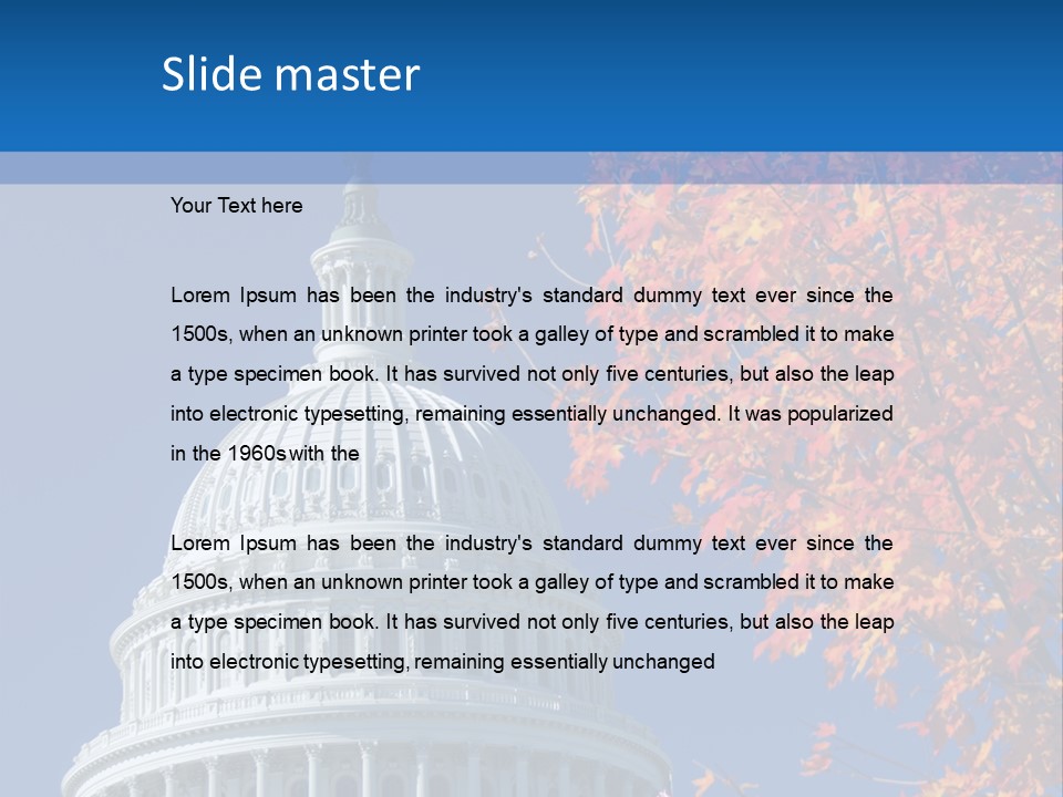 Sky Legislative Power PowerPoint Template