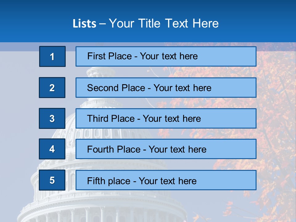 Sky Legislative Power PowerPoint Template