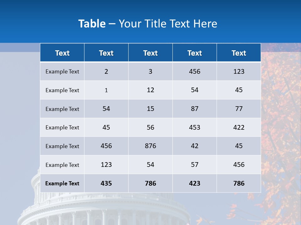 Sky Legislative Power PowerPoint Template