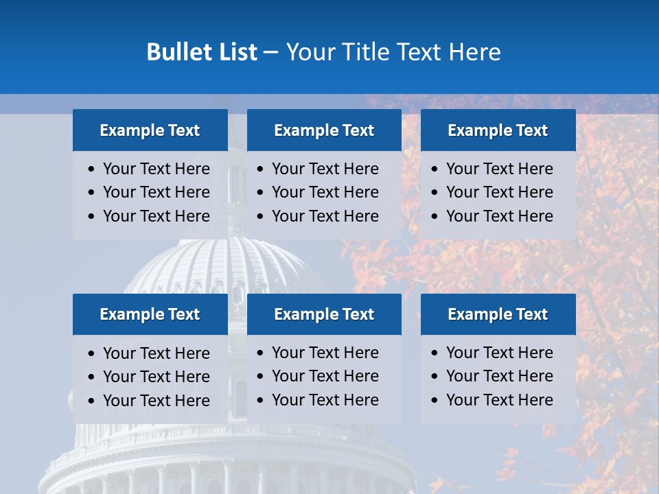 Sky Legislative Power PowerPoint Template