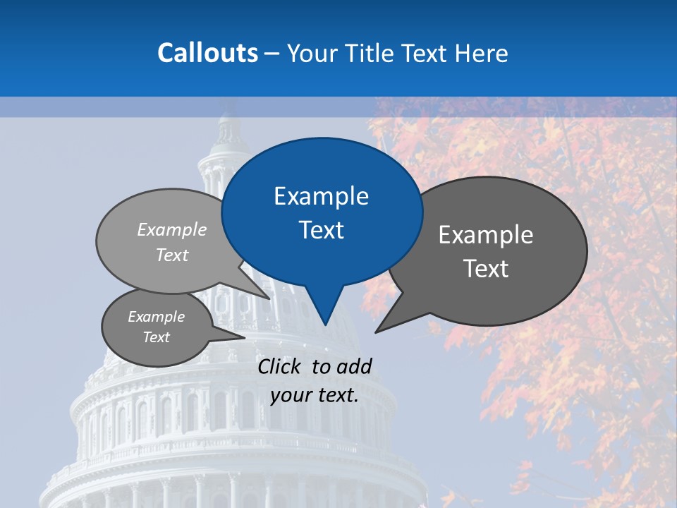 Sky Legislative Power PowerPoint Template