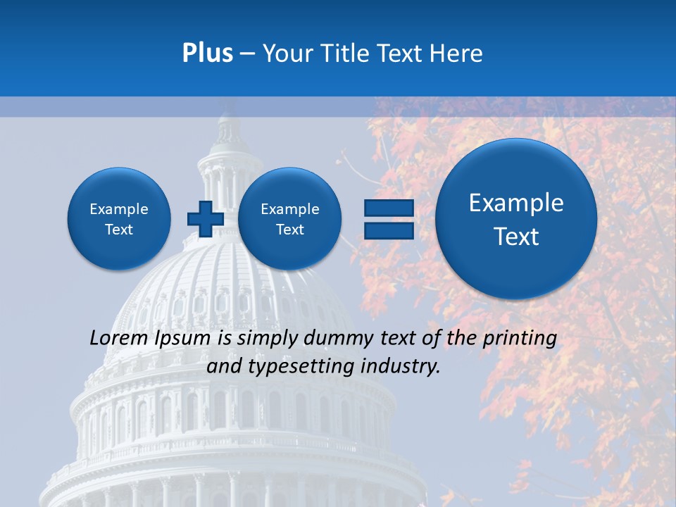 Sky Legislative Power PowerPoint Template
