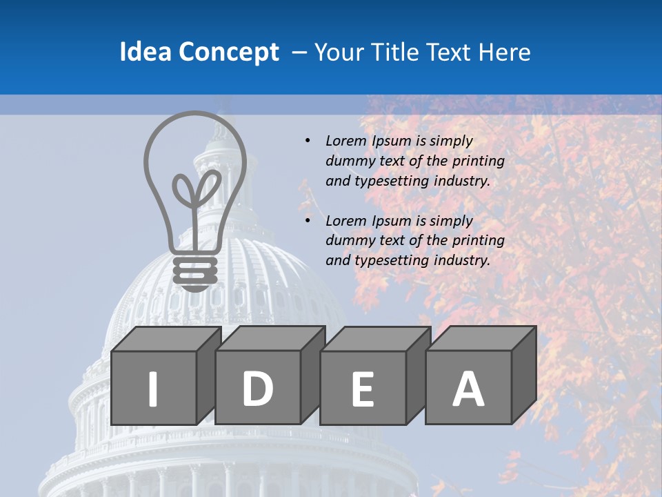 Sky Legislative Power PowerPoint Template