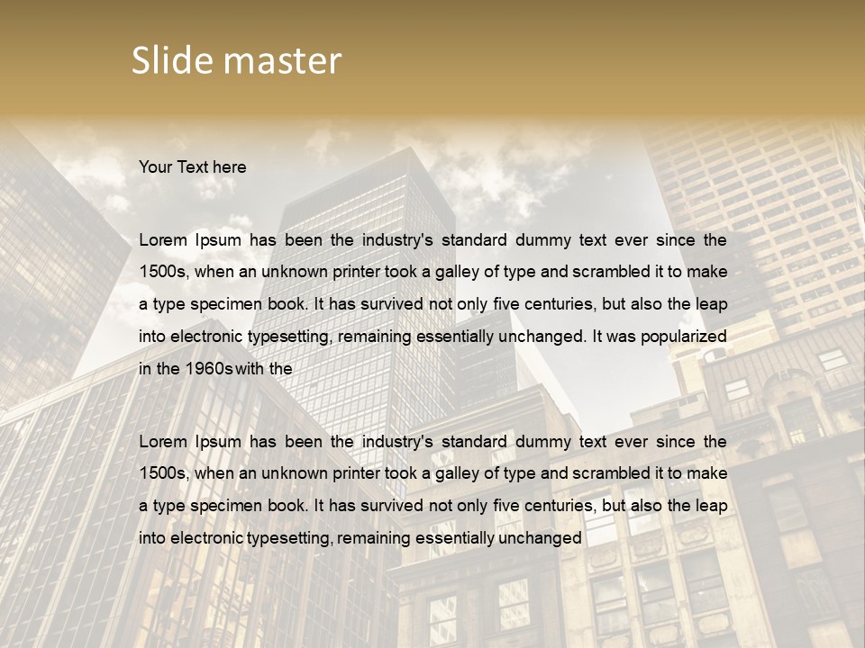 Icon Tourism America PowerPoint Template