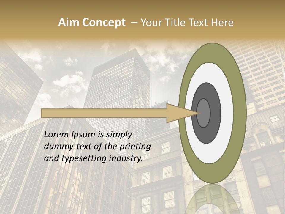 Icon Tourism America PowerPoint Template