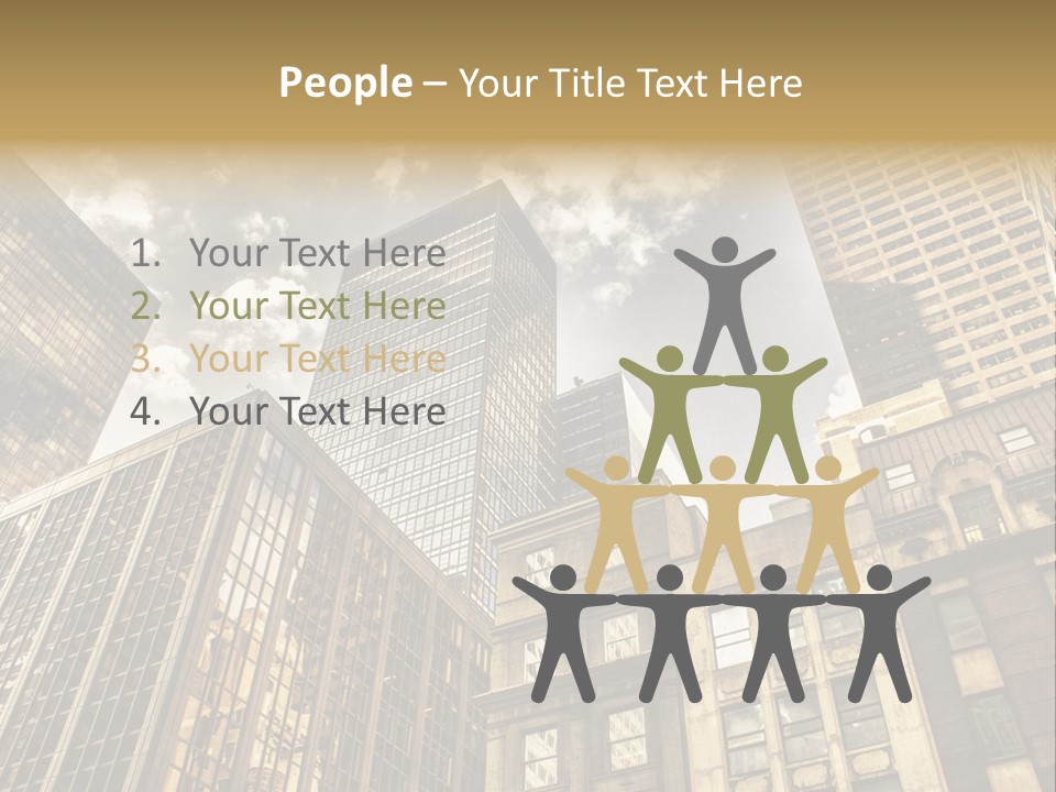 Icon Tourism America PowerPoint Template