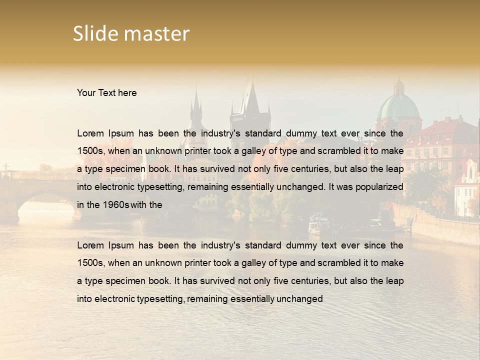History Houses Monument PowerPoint Template
