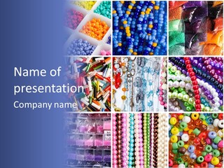 Glamour Jewelry Beading PowerPoint Template