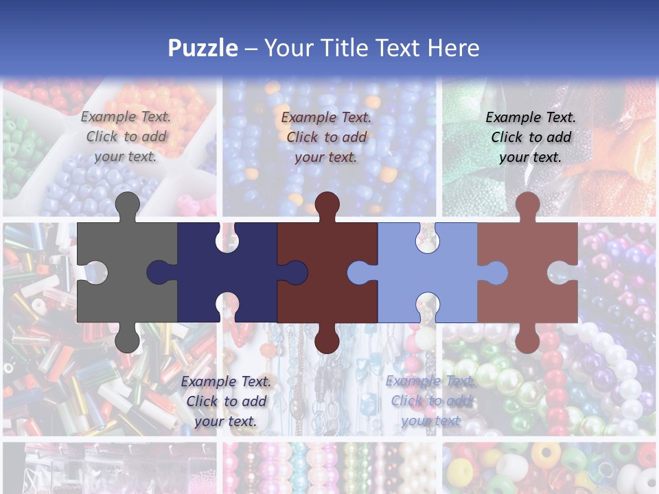 Glamour Jewelry Beading PowerPoint Template