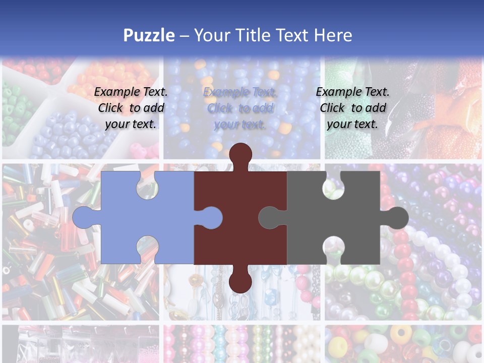 Glamour Jewelry Beading PowerPoint Template