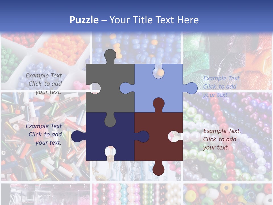 Glamour Jewelry Beading PowerPoint Template