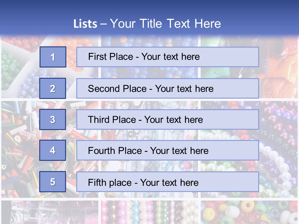 Glamour Jewelry Beading PowerPoint Template