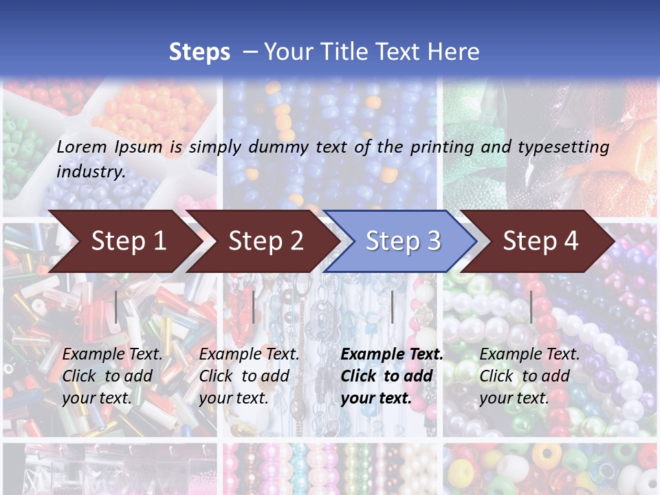 Glamour Jewelry Beading PowerPoint Template
