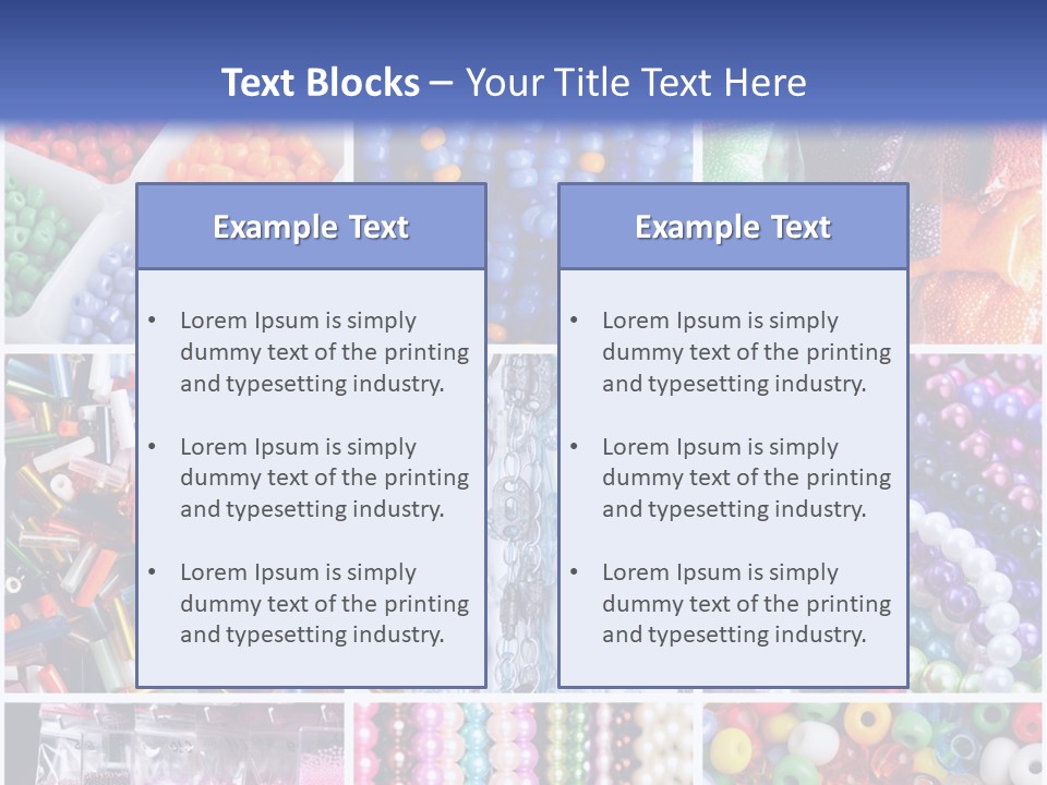 Glamour Jewelry Beading PowerPoint Template