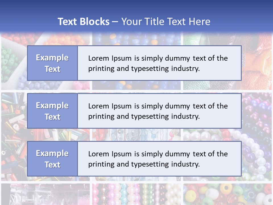 Glamour Jewelry Beading PowerPoint Template